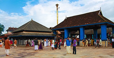The Chuttuambalam Pavilion at Chottanikkara Temple built in classical style