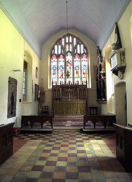 File:Church of St Christopher, Willingale, Essex, England - interior chancel from west.JPG