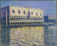 Le palais des Doges, Claude Monet, 1908.