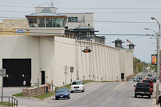 A maximum security prison, the Clinton Correctional Facility, in Dannemorra, New York Clinton correctional facility, Dannemora, NY, 2007.jpg