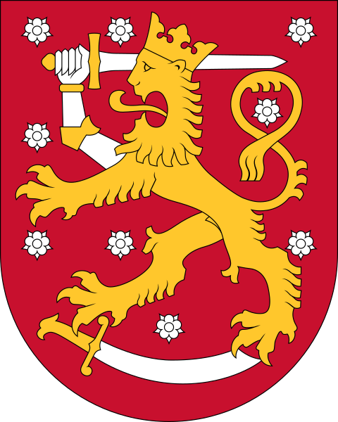 Archivo:Coat of arms of Finland.svg