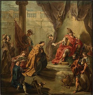 <i>The Emperor Honorius Making Constantius His Co-Ruler</i> Painting by Giambattista Pittoni