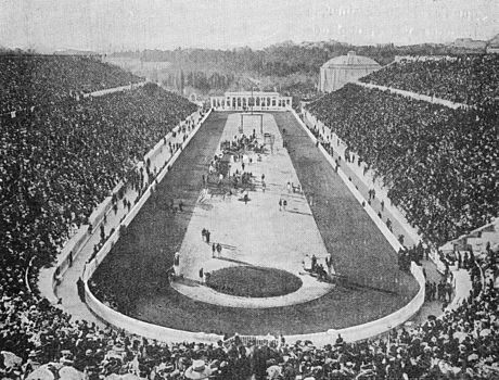Stade aux Jeux olympiques de 1896.