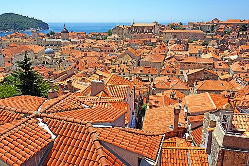 Altstadt von Dubrovnik, Blick über die Dächer (UNESCO-Welterbe in Europa)
