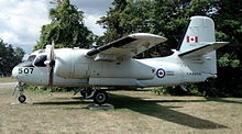 Canadian-made CS2F-2 Tracker on permanent static display at Base Borden Military Museum