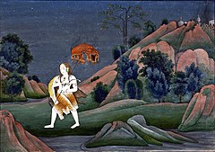 Shiva carrying the corpse of Sati Dakshayani.jpg