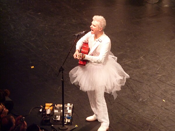 Byrne at London's Royal Festival Hall in April 2009