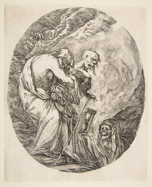 Death Dragging an Old Man to His Tomb MET DP817552