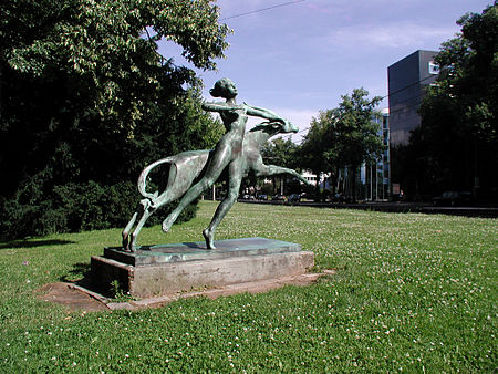 Diana mit springender Antilope