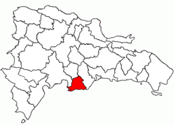 Umístění provincie Peravia