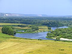El río Don en el óblast de Vorónezh.