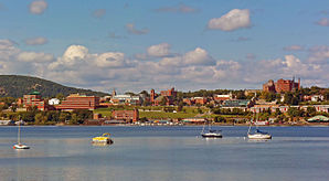 View across the Hudson River to Newburgh city center