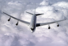 An E-8C Joint Surveillance Target Attack Radar System from the 93d Air Control Wing flies a refueling mission over the skies of Georgia. E-8(web 021126-O-9999G-026).jpg