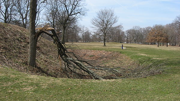 One end of the Great Circle Earthworks, part of the Newark Earthworks.