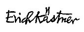 Handtekening van Erich Kästner