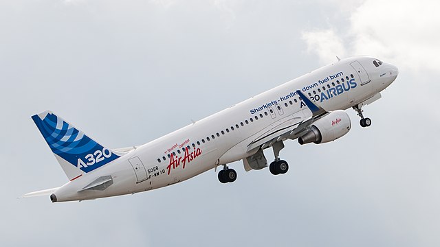 A320 Enhanced (A320E) prototype (F-WWIQ) with sharklets