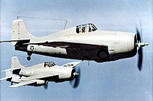 F4F-3s of VF-5, 1941 F4F-3 Wildcats of VF-5 in flight c1941.jpg