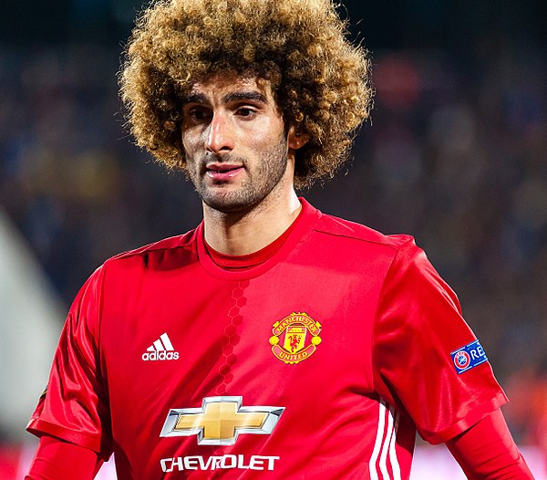 Fellaini with United in 2017