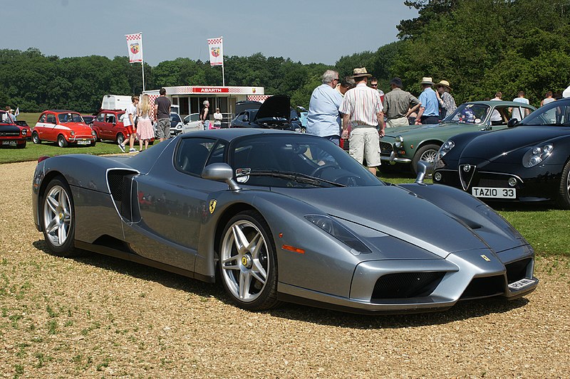 File:Ferrari Enzo in dark grey Stanford Hall 07-07-13.jpg