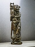 Thumbnail for File:Figurine of Lan Caihe wood with silver inlay Qing Dynasty (1644-1911) Beijing China.jpg