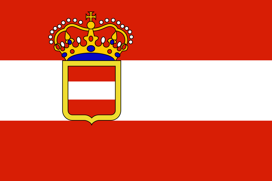 Flag of Archduchy of Austria (1894 - 1918)