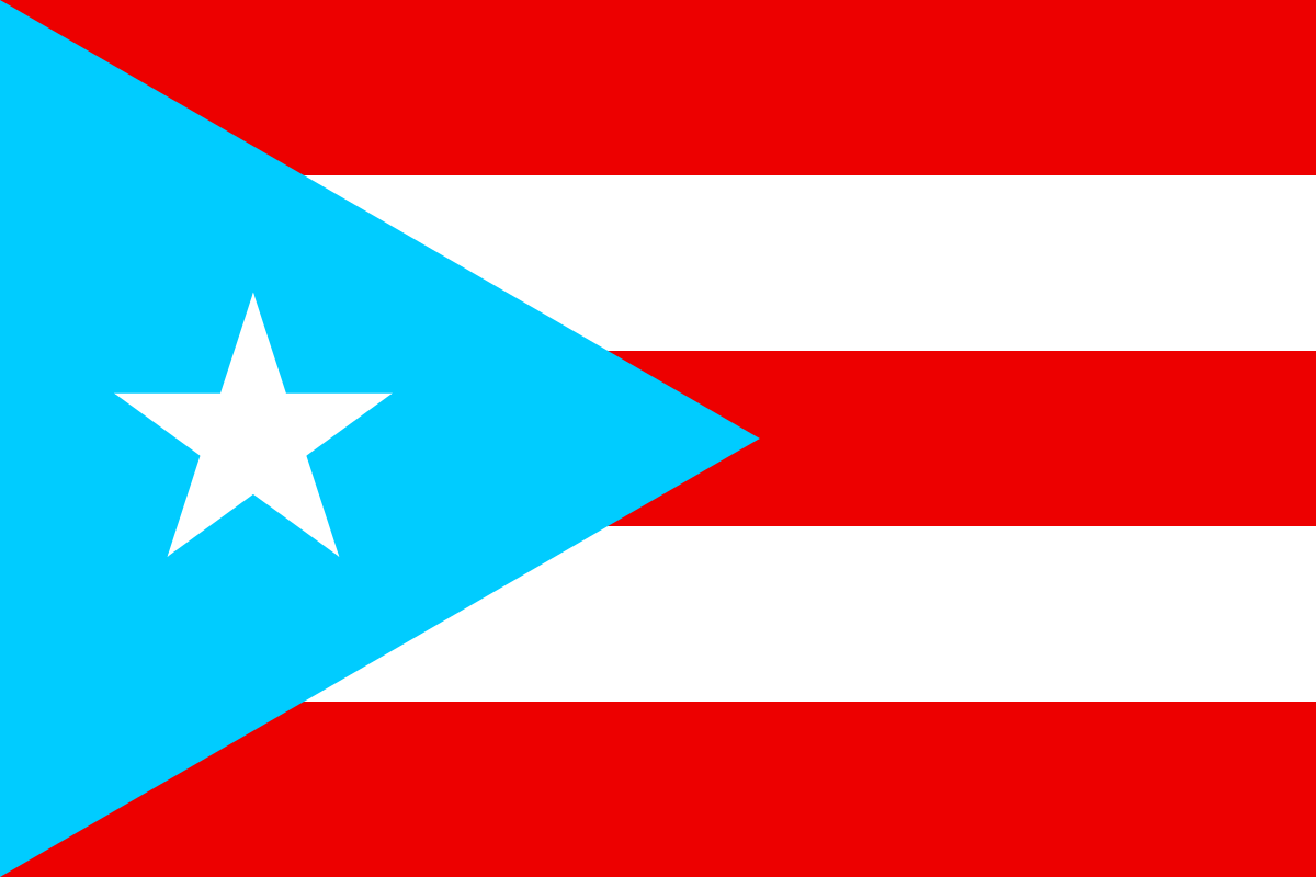 Bandera de puerto rico svg