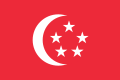 Vlajka singapurského prezidenta Poměr stran: 2:3