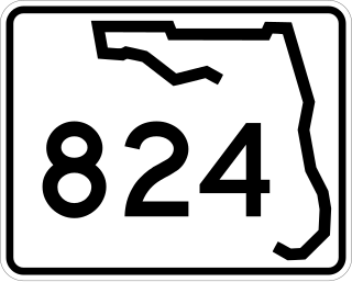 <span class="mw-page-title-main">Florida State Road 824</span> State highway in Florida, United States