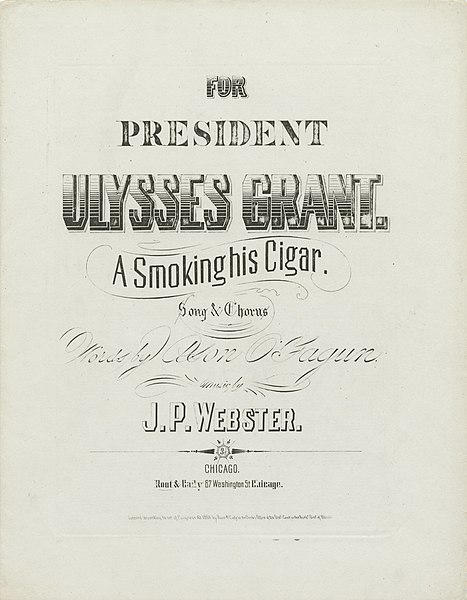 File:For President Ulysses Grant- A Smoking his Cigar (4359432117).jpg