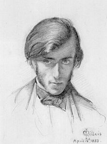 Frederic Gerge Stephens ritratto da John Everett Millais nel 1853