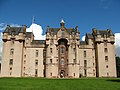 The front of Fyvie Castle at Turriff