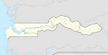 Південний Комбо. Карта розташування: Гамбія