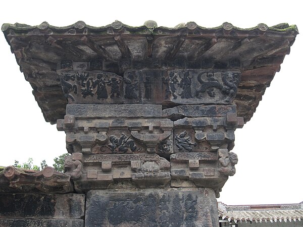 A surviving element of the que (tower) (gate tower) at the Tomb of Gao Yi, ca. 209 CE