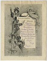 Cercle des Capucines menu (1894)