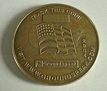 A 2004 USA Geocoin Geocoin usa.jpg