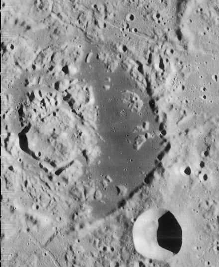 Gerard Q Inner, to the northwest of Gerard Gerard Q Inner crater 4189 h2.jpg