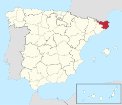 Provincija Girona - Lokacija