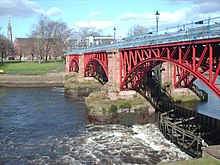 Glasgow Green with Tidal Weir