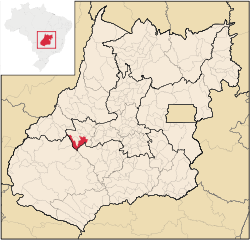 Localização de Ivolândia em Goiás
