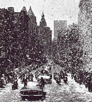 Ticker tape parade for Gordon Cooper in New York City, May 1963 Gordon cooper ticker tape.png