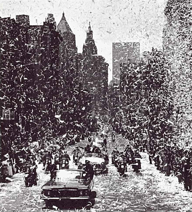 Ticker tape parade for Gordon Cooper in New York City, May 1963