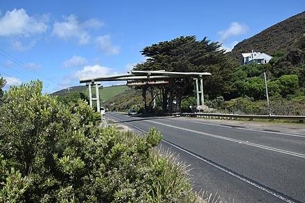 The official start of the Great Ocean Road