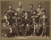 Group of چرکس مردان همراه با Ottoman Official.