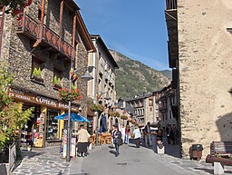 Huvudgatan i orten Ordino