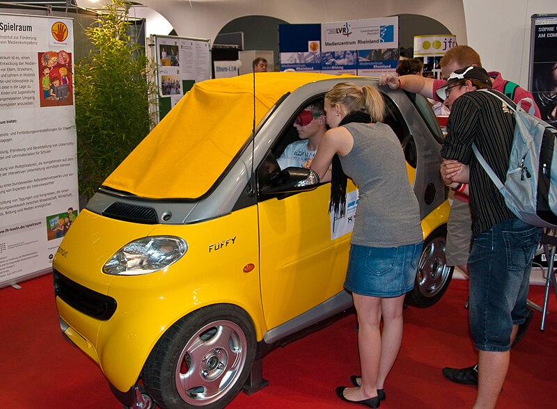 File:Half of a Smart car at GamesCom - Flickr - Sergey Galyonkin.jpg