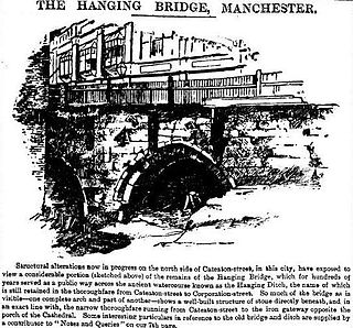 <span class="mw-page-title-main">Hanging Bridge</span> Medieval bridge in Manchester, England