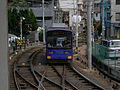 2/23 住吉公園駅に入る阪堺701形708号車