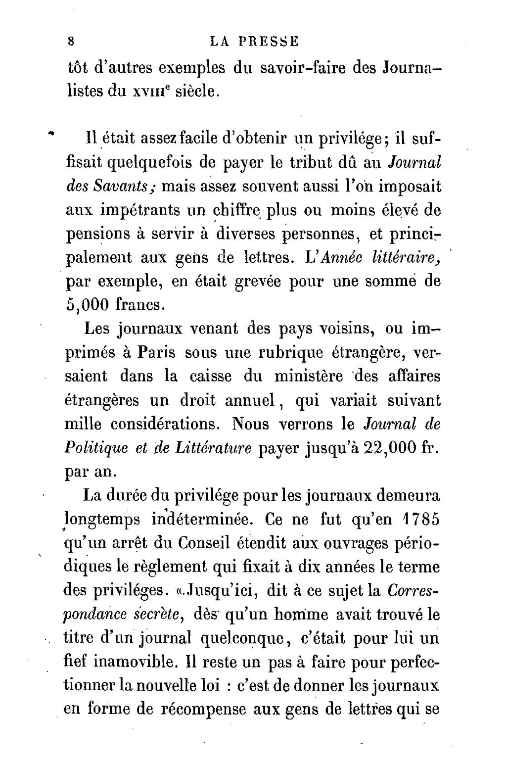 Page Hatin Histoire Politique Et Litteraire De La Presse En France Tome 3 Djvu 6 Wikisource