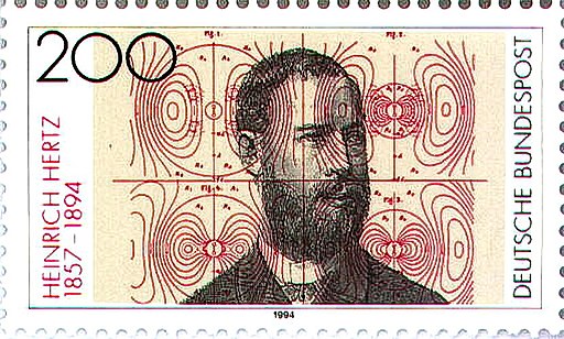 Heinrich Hertz, timbre poste