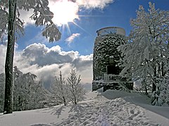 Hirschenstein: kilátó télen